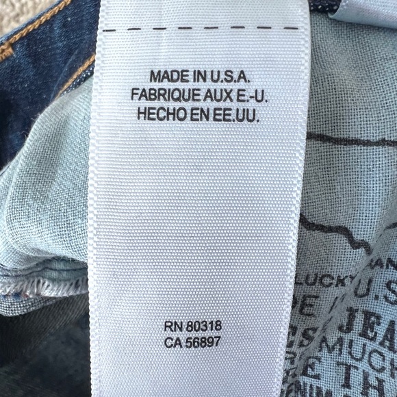 Lucky Brand Womens Jeans size 4 White Oak Lolita Skinny Medium Blue Stretch USA - Picture 7 of 9